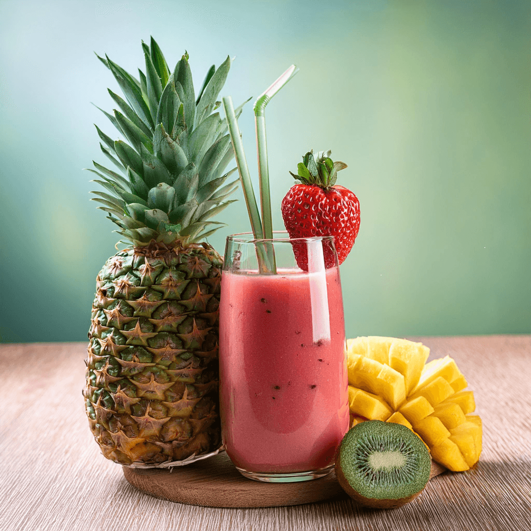 Strawberry, Pineapple, Kiwi Smoothie